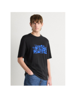 T-shirt nafralo noir bleu homme - Hugo