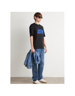 T-shirt nafralo noir bleu homme - Hugo