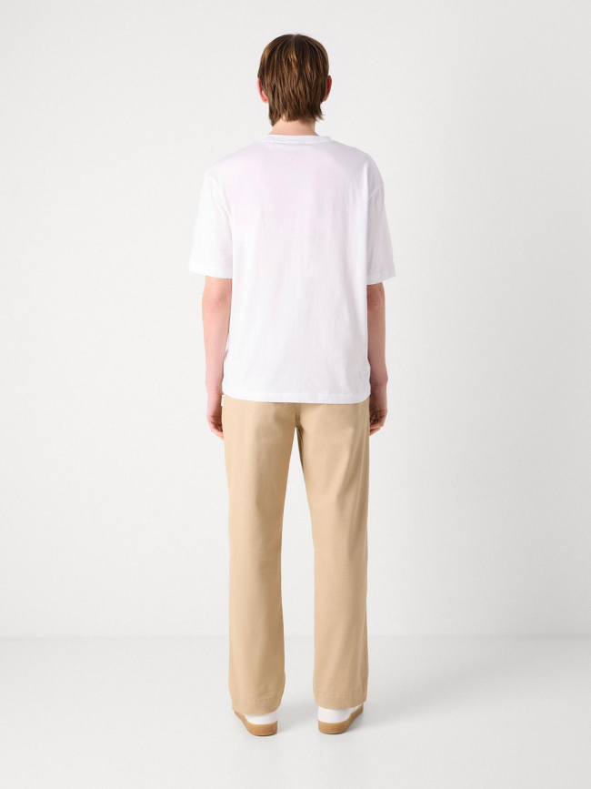 T-shirt nafralo blanc bleu homme - Hugo