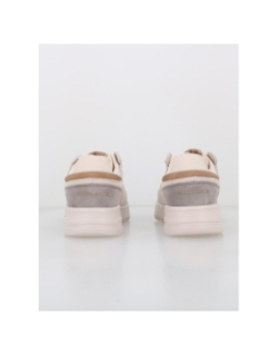 Baskets en cuir cro beige homme - Teddy Smith