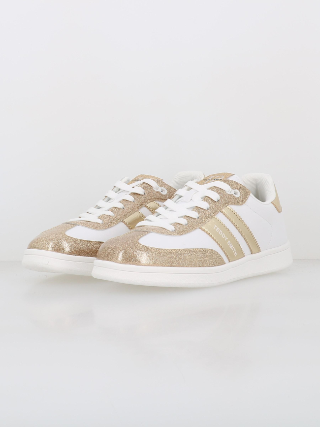 Baskets zapato sra blanc doré pailleté femme - Teddy Smith