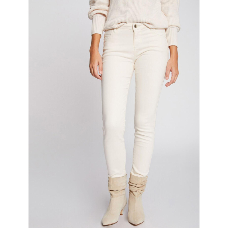 Jean skinny petra ivoire femme - Morgan