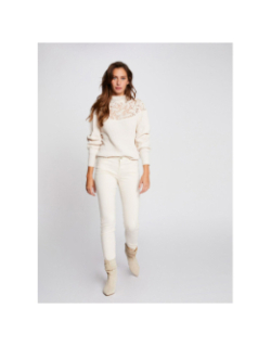 Jean skinny petra ivoire femme - Morgan