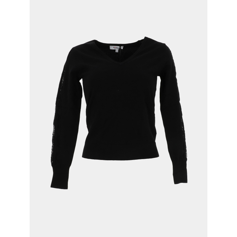 Pull col v mielo noir femme - Morgan