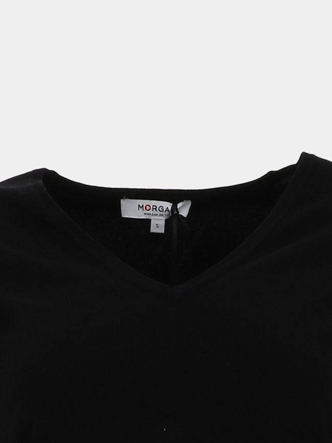 Pull col v mielo noir femme - Morgan