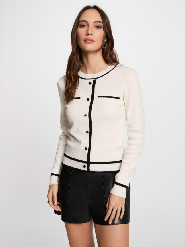 Pull effet gilet juani ivoire femme - Morgan