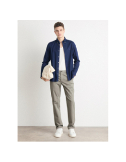 Pantalon chino denton structuré gris homme - Tommy Hilfiger