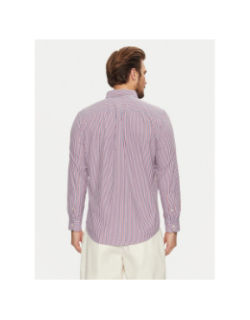 Chemise à rayures flex poplin multicolore homme - Tommy Hilfiger