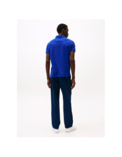 Polo 1985 regular en piqué texturé bleu homme - Tommy Hilfiger