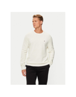Pull essential structure blanc homme - Tommy Hilfiger