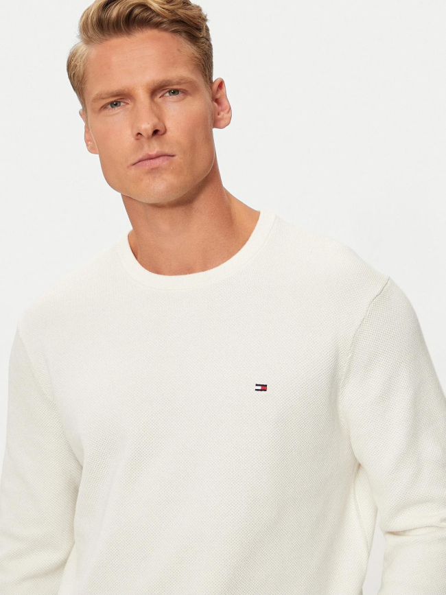Pull essential structure blanc homme - Tommy Hilfiger