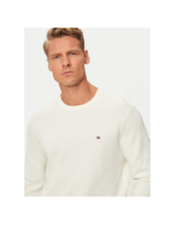 Pull essential structure blanc homme - Tommy Hilfiger