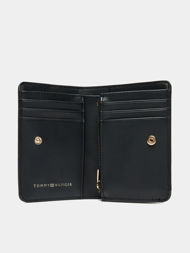 Portefeuille en cuir heritage noir femme - Tommy Hilfiger