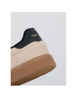 Baskets suédé retro beige noir homme - Teddy Smith