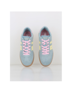Baskets suédé retro bleu rose jaune femme - Teddy Smith