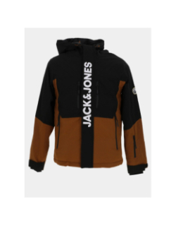 Veste de ski alpine marron noir homme - Jack & Jones