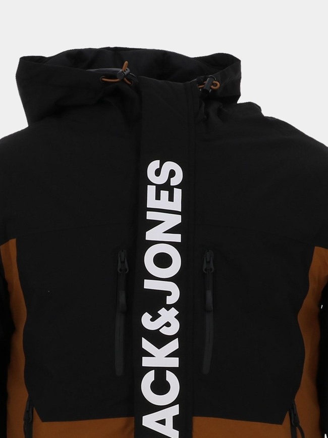 Veste de ski alpine marron noir homme - Jack & Jones