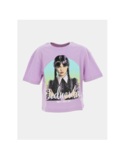 T-shirt série mercredi dyp relax violet fille - Name It
