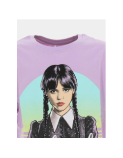 T-shirt série mercredi dyp relax violet fille - Name It
