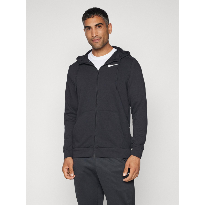Sweat zippé à capuche dri fit noir homme - Nike