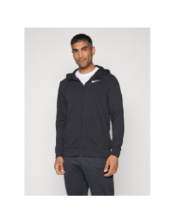Sweat zippé à capuche dri fit noir homme - Nike