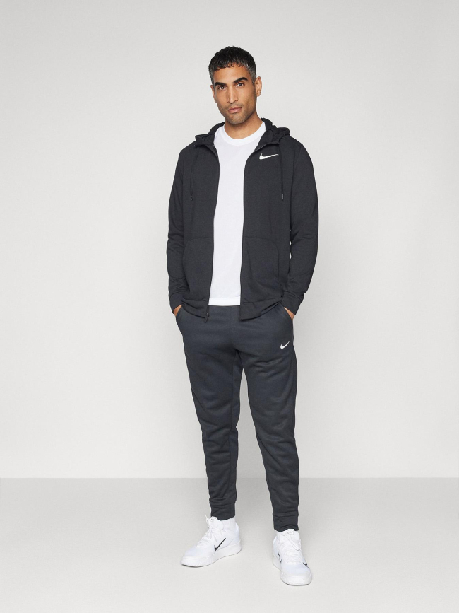 Sweat zippé à capuche dri fit noir homme - Nike