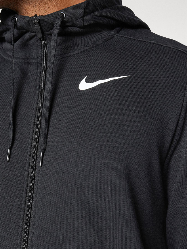 Sweat zippé à capuche dri fit noir homme - Nike