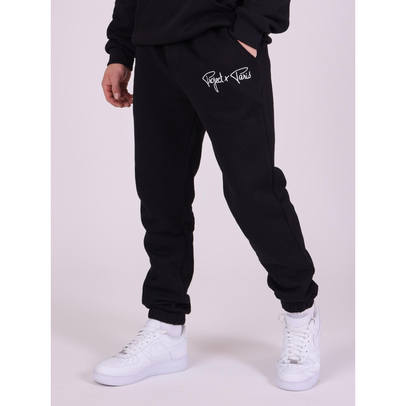 Pantalon jogging logo brodé noir homme - Project x Paris
