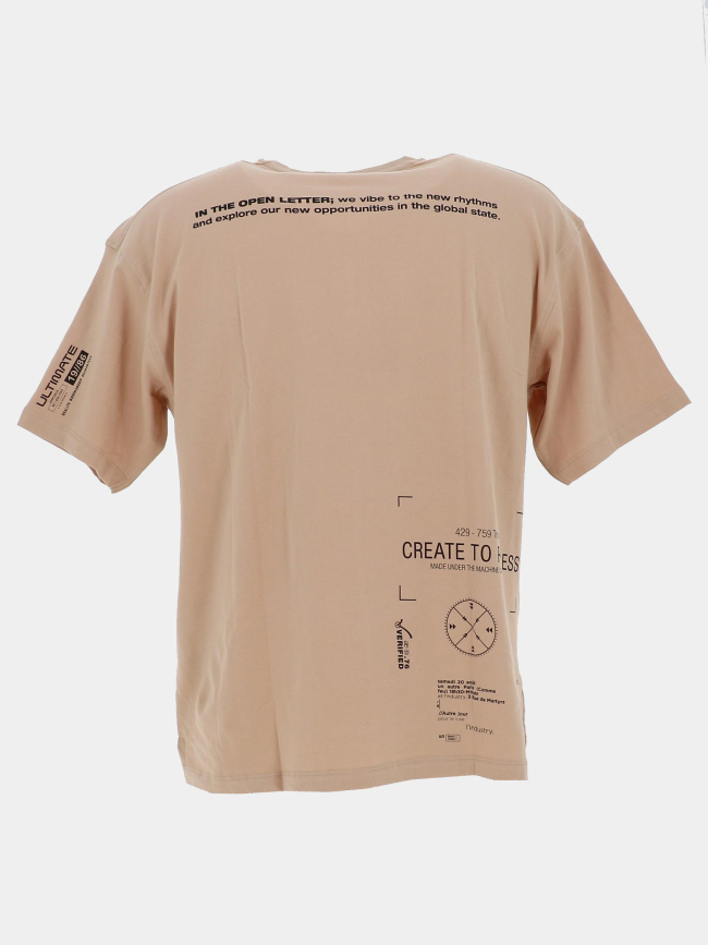 T-shirt loose lauven beige garçon - Name It