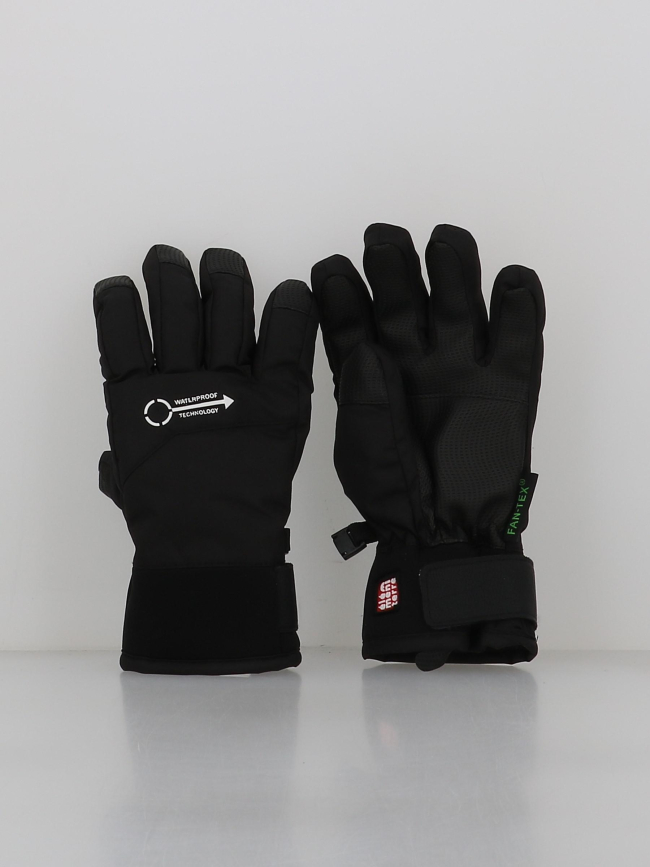 Gants de ski waterproof noir enfant - Elementerre