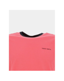 T-shirt à manches courtes the tee 2 corail homme - Teddy Smith