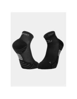 Paire de socquettes de running scr one noir adulte - BV Sport