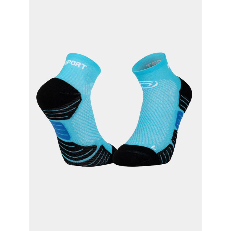 Paire de socquettes de running scr one bleu adulte - BV Sport