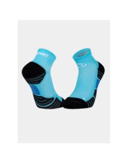 Paire de socquettes de running scr one bleu adulte - BV Sport