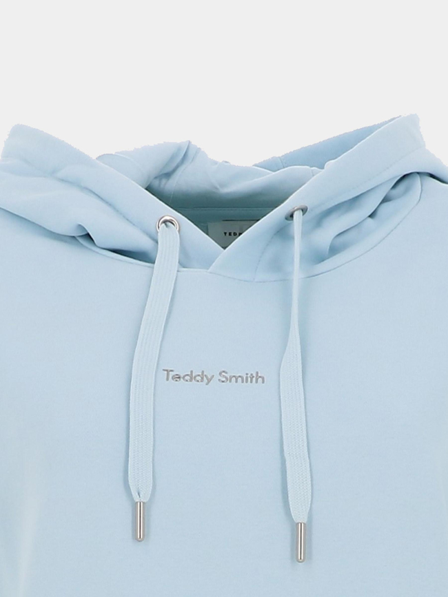 Sweat à capuche solene bleu ciel femme - Teddy Smith