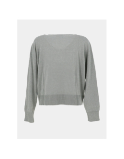 Pull col v pailleté lizie vert femme - Teddy Smith