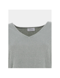 Pull col v pailleté lizie vert femme - Teddy Smith