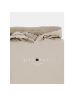 Sweat à capuche s-jim beige enfant - Teddy Smith