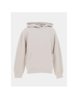 Sweat à capuche oversize active top écru fille - Guess