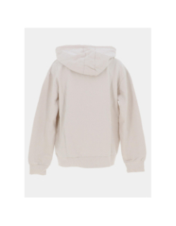 Sweat à capuche oversize active top écru fille - Guess