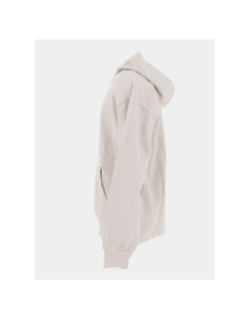 Sweat à capuche oversize active top écru fille - Guess