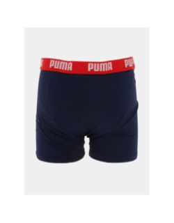 Pack de 2 boxers everyday basic bleu et rouge garçon - Puma