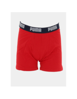 Pack de 2 boxers everyday basic bleu et rouge garçon - Puma