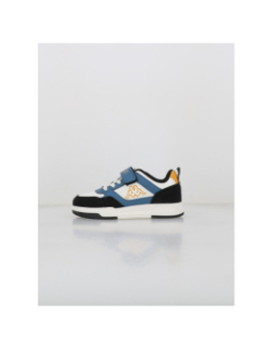 Baskets à scrach logo manis blanc bleu noir garçon - Kappa