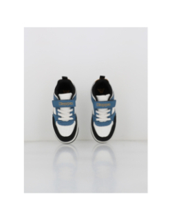 Baskets à scrach logo manis blanc bleu noir garçon - Kappa