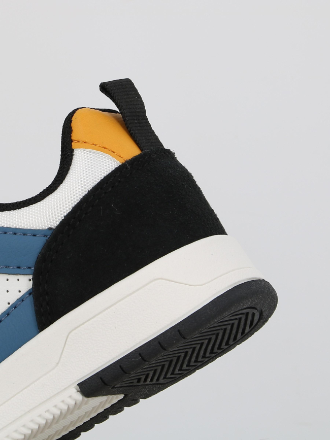 Baskets à scrach logo manis blanc bleu noir garçon - Kappa