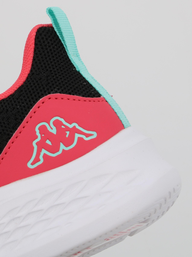 Baskets rostie noir rose fille - Kappa
