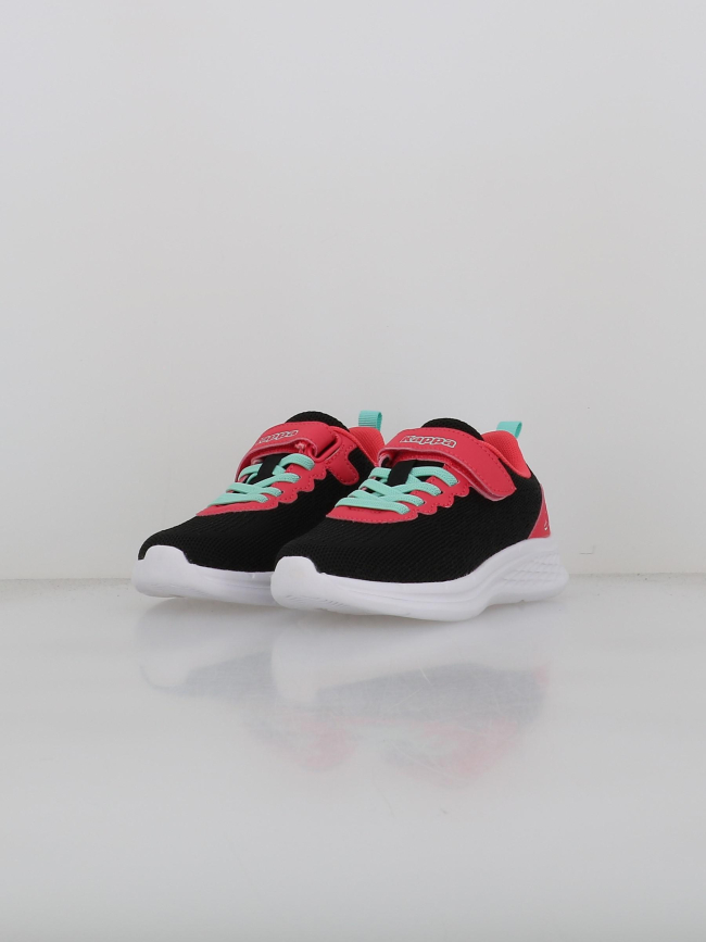 Baskets à scratch rostie noir rose fille - Kappa