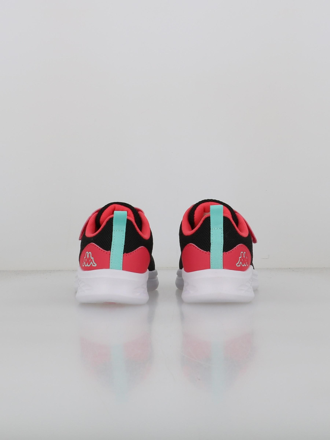 Baskets à scratch rostie noir rose fille - Kappa