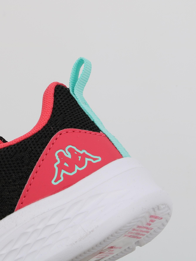 Baskets à scratch rostie noir rose fille - Kappa